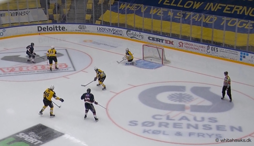 Scoringen til 3-4 af Justin Shugg